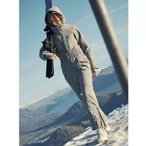 Free People Movement All Prepped Ski Suit in Greyed Olive Sz M